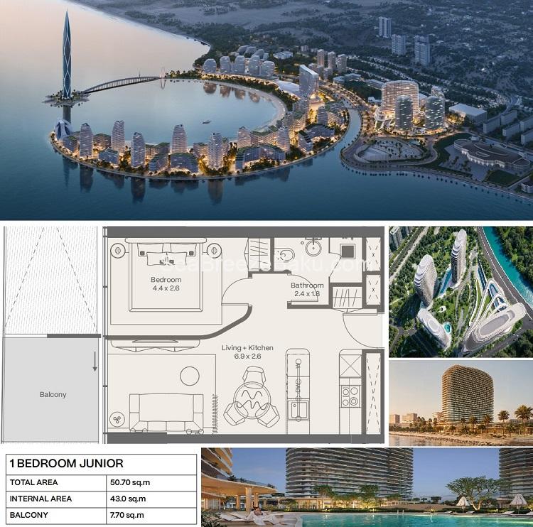 Panorama by Elie Saab apartments in Sea Breeze – 1 bedroom for sale